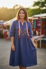 Hmong Tribal Decorative Scarf Accessory Handmade Beaded Sequined Festival Boho Art - Image 7