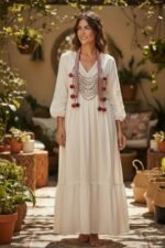 Hmong Tribal Decorative Scarf Accessory Handmade Beaded Sequined Festival Boho Art - Image 4