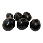 5x Black Narmadeshwar Shivling Crystal Stone 4cm Natural Narmada River Shiva Lingam