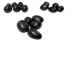 5x Black Narmadeshwar Shivling Crystal Stone 4cm Natural Narmada River Shiva Lingam - Image 9