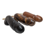 1 x 6'' Wooden Phallic Bottle Opener Hand Carved Fair Trade Novelty Gift 15cm Wood Carving - Image 2