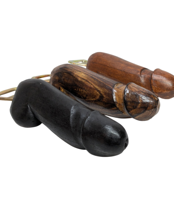 1 x 6'' Wooden Phallic Bottle Opener Hand Carved Fair Trade Novelty Gift 15cm Wood Carving