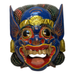 Balinese Garuda Barong Mask Hand Carved Wood Bali Wall Hanging Large 33cm / 13 - Image 5
