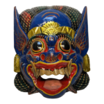 Balinese Garuda Barong Mask Hand Carved Wood Bali Wall Hanging Large 33cm / 13