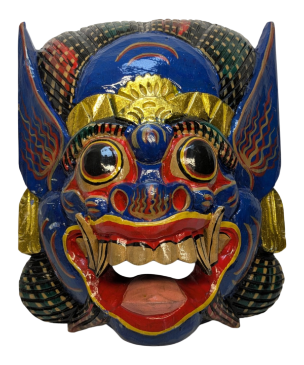 Balinese Garuda Barong Mask Hand Carved Wood Bali Wall Hanging Large 33cm / 13
