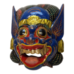 Balinese Garuda Barong Mask Hand Carved Wood Bali Wall Hanging Large 33cm / 13 - Image 6
