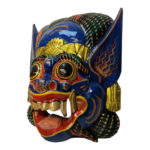 Balinese Garuda Barong Mask Hand Carved Wood Bali Wall Hanging Large 33cm / 13 - Image 3