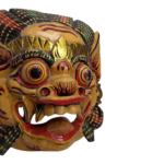 Balinese Garuda Barong Mask Hand Carved Wood Bali Wall Hanging Large 33cm / 13 - Image 9