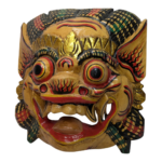 Balinese Garuda Barong Mask Hand Carved Wood Bali Wall Hanging Large 33cm / 13 - Image 5