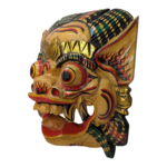 Balinese Garuda Barong Mask Hand Carved Wood Bali Wall Hanging Large 33cm / 13 - Image 8
