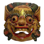 Balinese Garuda Barong Mask Hand Carved Wood Bali Wall Hanging Large 33cm / 13