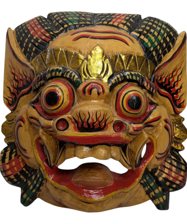 Balinese Garuda Barong Mask Hand Carved Wood Bali Wall Hanging Large 33cm / 13