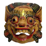 Balinese Garuda Barong Mask Hand Carved Wood Bali Wall Hanging Large 33cm / 13 - Image 7