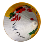 Genuine Vietnamese Non La Hat Hand Painted Conical Bamboo Sun Hat 40cm / 16 - Image 9