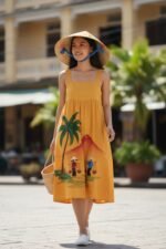 Genuine Vietnamese Non La Hat Hand Painted Conical Bamboo Sun Hat 40cm / 16 - Image 4