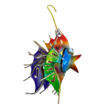 Job Lot 9x Bright Metal Hanging Fish Mobiles Garden Ornament Colourful Iron - Image 9