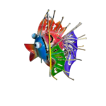 Job Lot 9x Bright Metal Hanging Fish Mobiles Garden Ornament Colourful Iron - Image 8