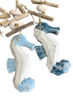 Job Lot 12x Wooden Seahorse Hanging Decorations Driftwood Nautical Beach Coastal Ornament - Image 3