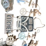 Job Lot Driftwood Wall Art Signs Campervan Om Bird Anchor Nautical Rustic Beach Decor