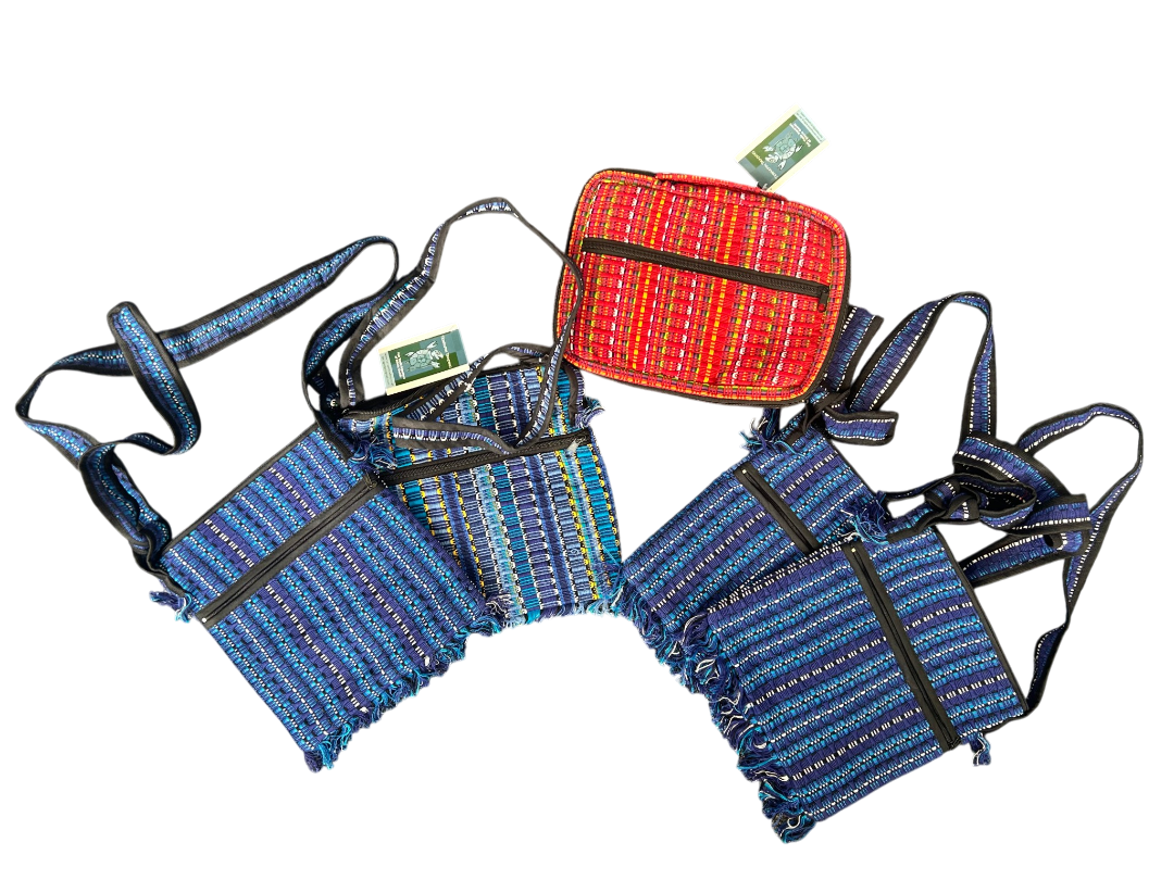 519340_6f8207eb-def9-4860-a0df-d7afd62645ea0-1.png Job Lot 4 Fair Trade Mexican Tribal Bags + Padded iPad Case Bundle - Image 1