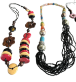 Job Lot Balinese Chunky Beaded Necklaces Wood Resin Boho Ethnic Statement Mixed - Image 3