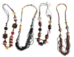 Job Lot Balinese Chunky Beaded Necklaces Wood Resin Boho Ethnic Statement Mixed - Image 2