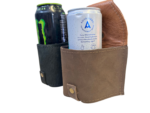 Pair Leather Drinks Holster Belt Beer Can Holder Festival Travel Hands Free - Image 4