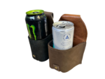 Pair Leather Drinks Holster Belt Beer Can Holder Festival Travel Hands Free - Image 2