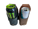 Pair Leather Drinks Holster Belt Beer Can Holder Festival Travel Hands Free