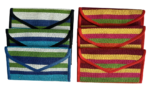 Job Lot 6 Handmade Fair Trade Wallets / Purses  Vietnamese Chau Ma Textile Cotton