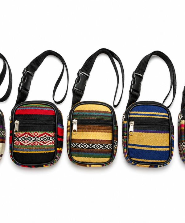 Job Lot 5 x Bolivian Aguayo Camera / Purse Bags  Handmade Fair Trade Style Padded Cases