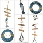RRP384 NEW Job Lot 36 x Driftwood Wall Art Fish Boats etc Signs Mobiles