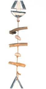 RRP384 NEW Job Lot 36 x Driftwood Wall Art Fish Boats etc Signs Mobiles - Image 18