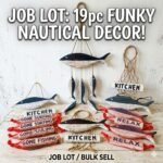 RRP190 NEW Job Lot 19 x Driftwood Wood Wall Art KITCHEN etc Signs Mobiles