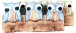 RRP140 NEW Job Lot 7  x Driftwood OWL KEY HOOK Wood Wall Art - Image 3