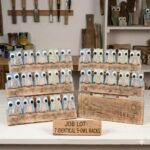 RRP140 NEW Job Lot 7  x Driftwood OWL KEY HOOK Wood Wall Art