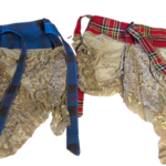 END OF LINE RRP60 JOB LOT 2 x Unique Scottish Tartan Skirts L/XL size