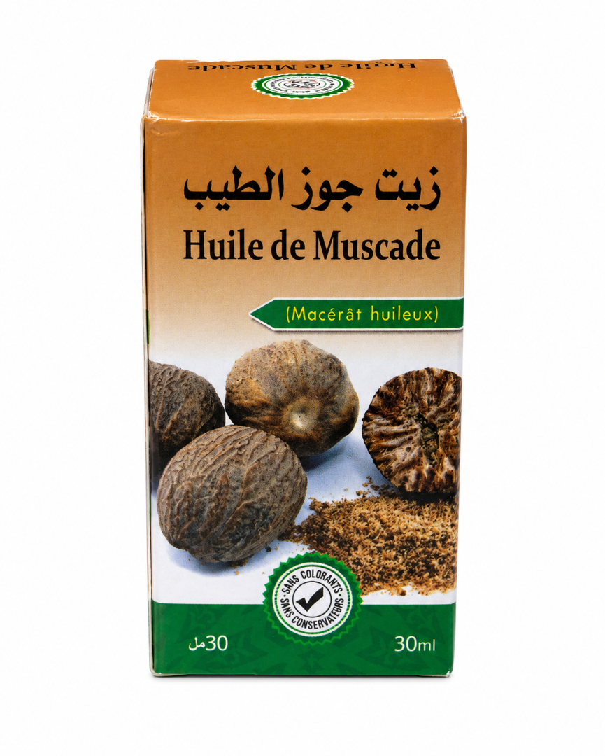 521481_d8bf8d9b-4628-48f9-868a-5c558a06c5590.png Moroccan Botanical Body Massage Oil 2x 30ml Bottles Topical Huile de Muscade - Image 1