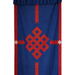 Nepalese / Tibetan Buddhist Auspicious Signs Door Curtain (173cm x 86cm)