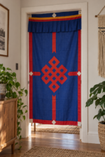 Nepalese / Tibetan Buddhist Auspicious Signs Door Curtain (173cm x 86cm) - Image 6
