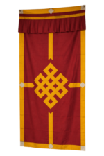 Nepalese / Tibetan Buddhist Auspicious Signs Door Curtain (173cm x 86cm)