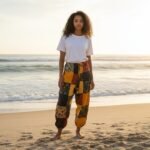 Nepalese Cotton Patchwork Mushroom Trousers Unisex Boho Hippie Festival Joggers - Image 13