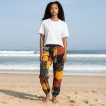 Nepalese Cotton Patchwork Mushroom Trousers Unisex Boho Hippie Festival Joggers - Image 12