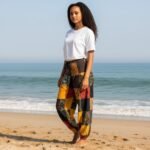 Nepalese Cotton Patchwork Mushroom Trousers Unisex Boho Hippie Festival Joggers - Image 14