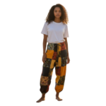 Nepalese Cotton Patchwork Mushroom Trousers Unisex Boho Hippie Festival Joggers - Image 8