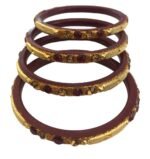 19x Indian Bangle Job Lot Gold Chodi Wedding Bracelet Bollywood Jewellery - Image 9