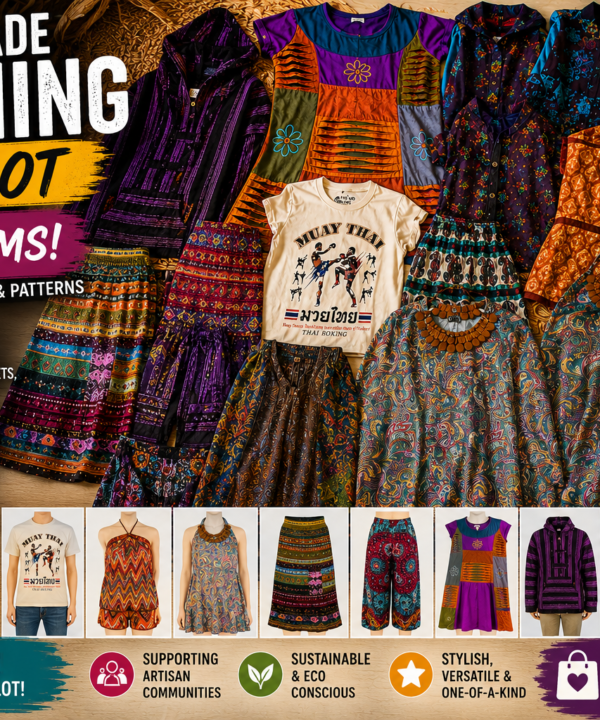 RRP1100 NEW STOCK Job Lot 54 Fair Trade Clothing Items by Terrapin skirts dress