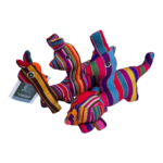 RRP40 Guatemalan Textile Animal Toys Job Lot  Kangaroo, 2 Elephants & Turtle  Handmade Cotton - Image 5
