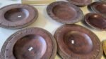 END OF LINE RRP150 Job Lot of 14 Balinese Wooden & Rattan Plates 20-29cm - Image 5