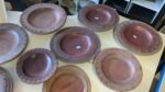 END OF LINE RRP150 Job Lot of 14 Balinese Wooden & Rattan Plates 20-29cm - Image 4